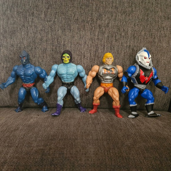 MASTERS OF THE UNIVERSE VINTAGE HE-MAN FIGURE & VEHICLE LOT MOTU AS-IS FOR PARTS